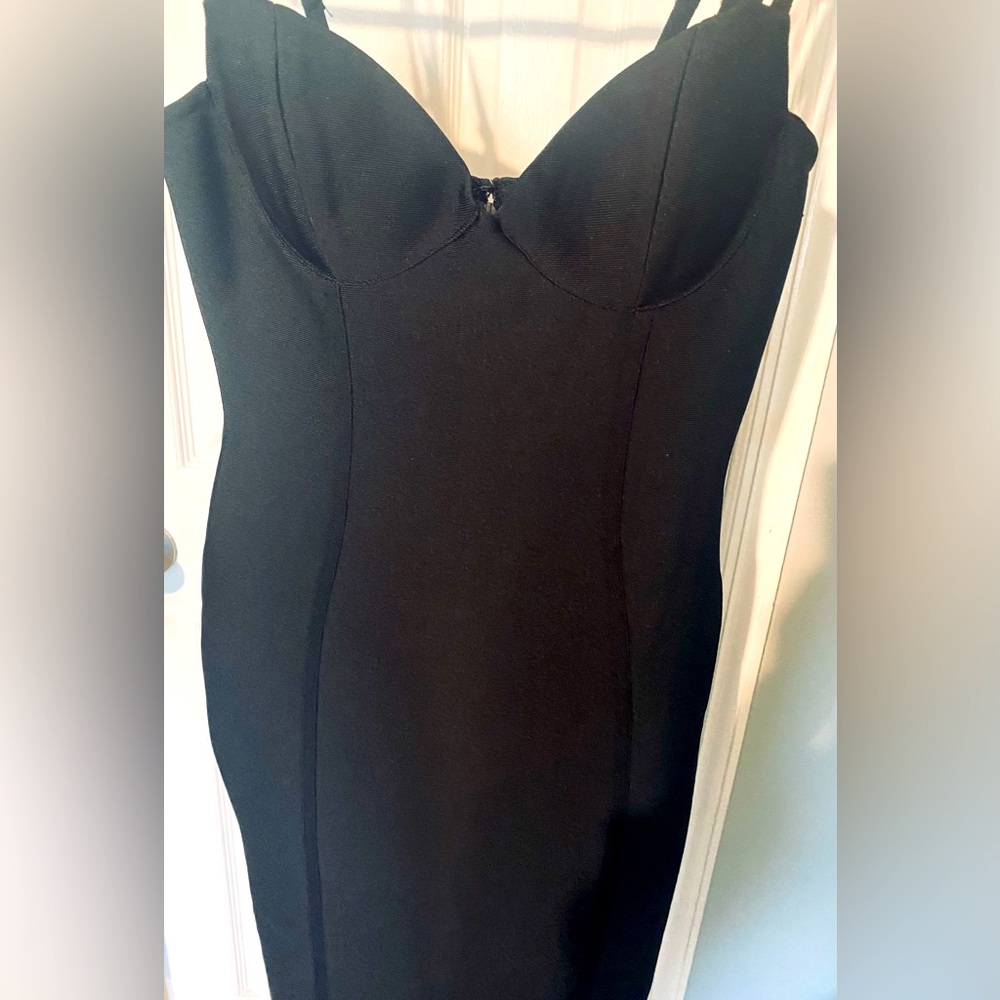 Black spandex dress 
Size medium